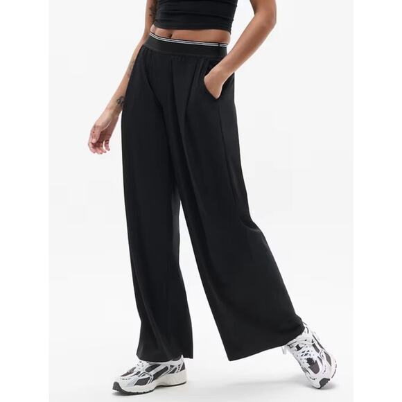 Athleta Stratosphere Wide Leg Pant Black Size Medium NEW High Rise - Picture 6 of 9